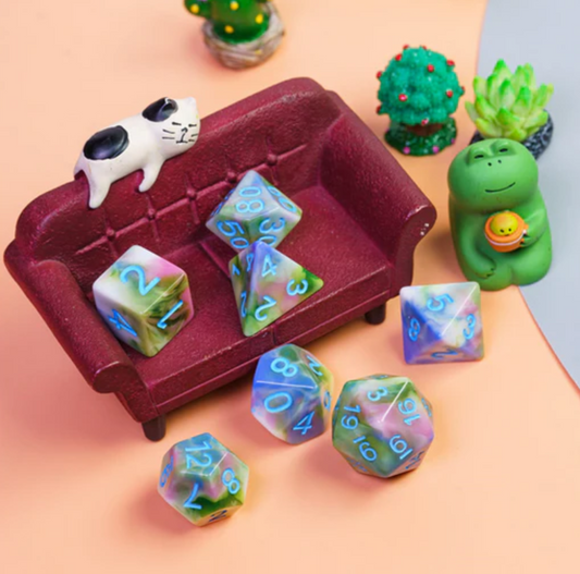 Foam Brain - Field of Spring RPG Dice Set