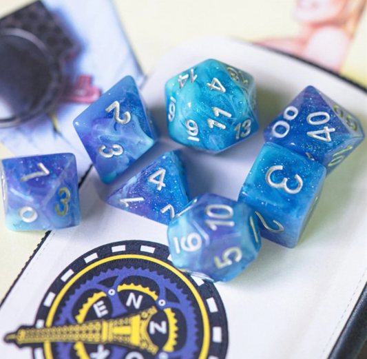 Foam Brain - Cerulean Night RPG Dice Set