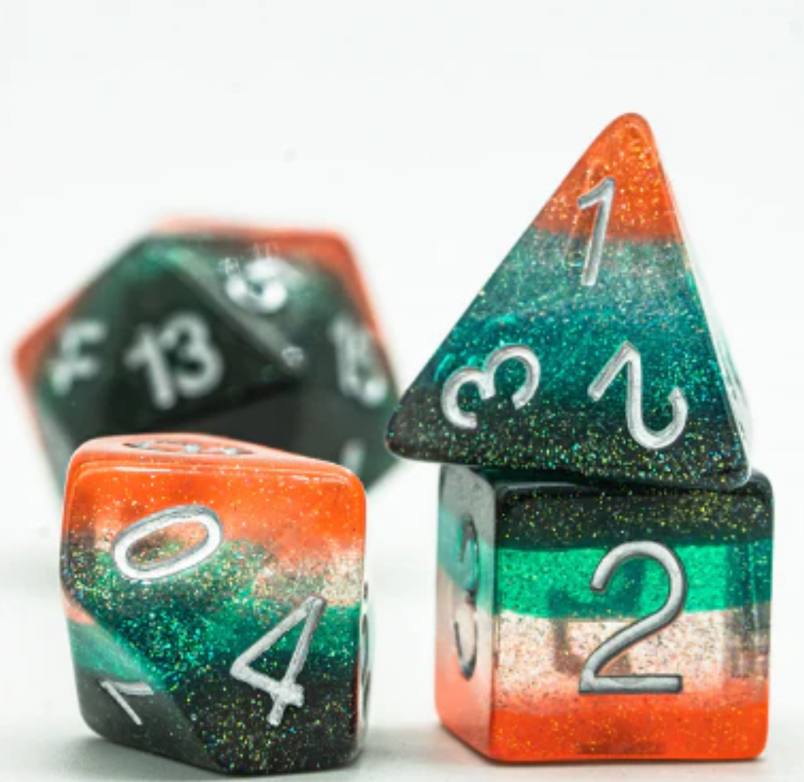 Foam Brain - Tangerine Tree RPG Dice Set