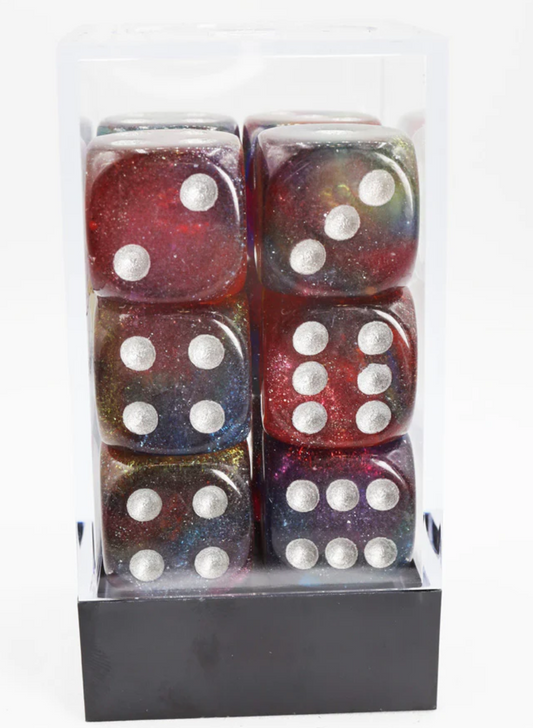 Foam Brain - Cosmic Mystery Glitter - 12 piece Pip D6's