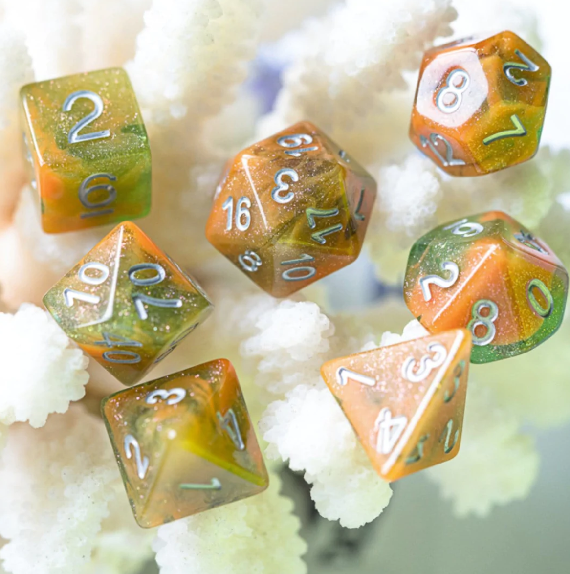 Foam Brain - Orange Grove RPG Dice Set