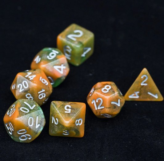 Foam Brain - Orange Grove RPG Dice Set