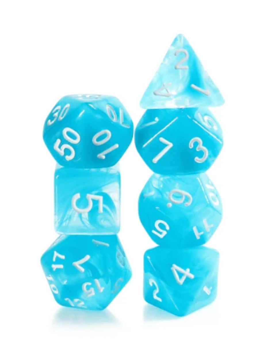 Foam Brain - Ocean Swirl RPG Dice Set