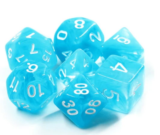 Foam Brain - Ocean Swirl RPG Dice Set