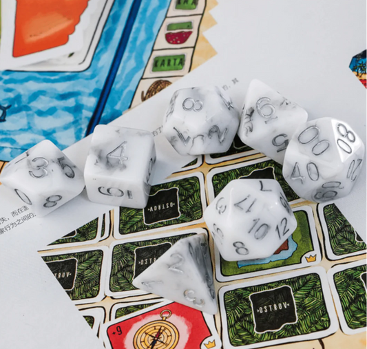 Foam Brain - Black Stone RPG Dice Set