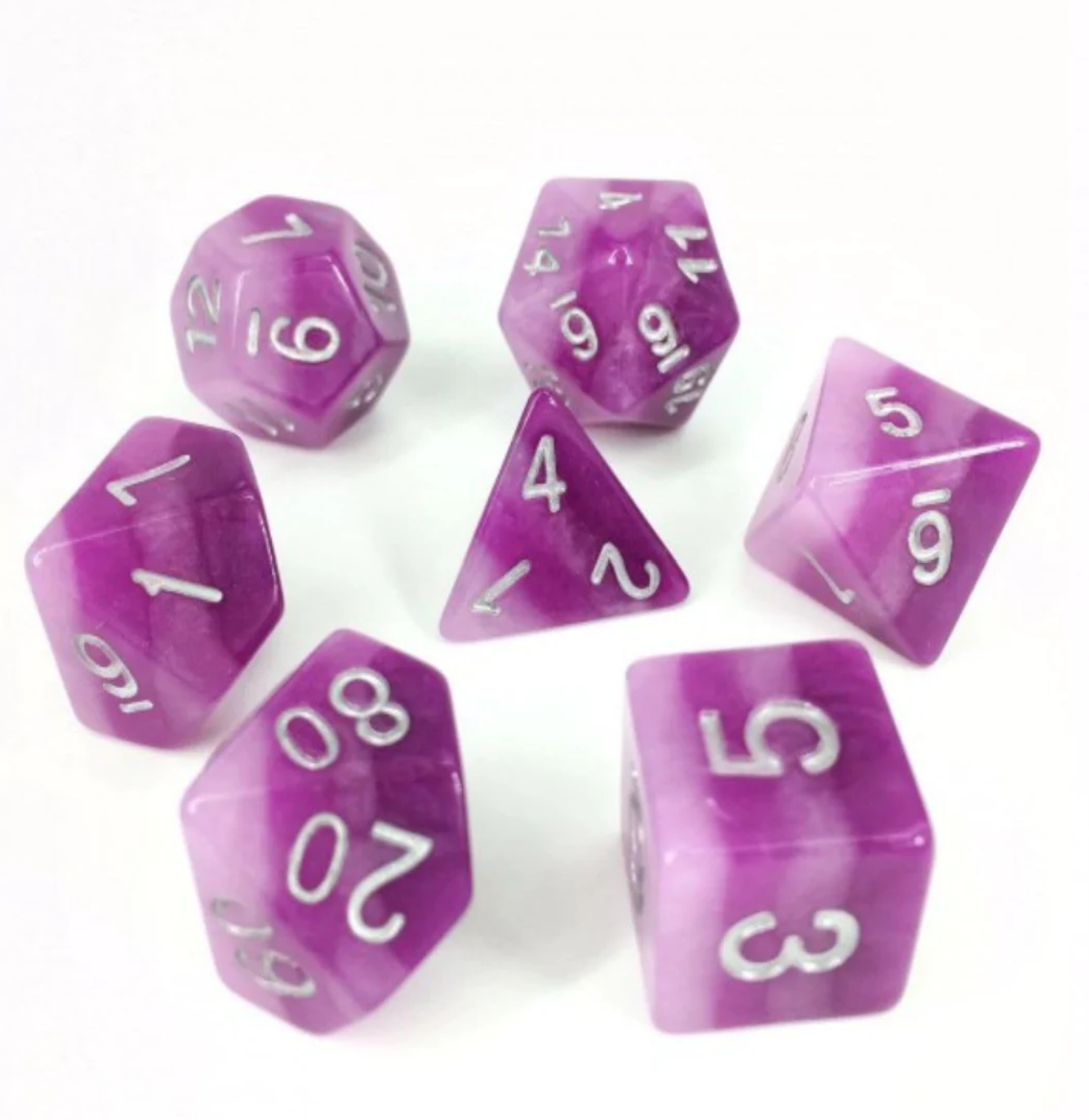 Foam Brain - Purple Layer RPG Dice Set