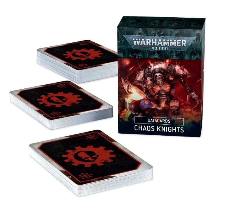 40K - Chaos Knights, Datacards