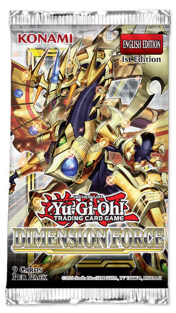 Yu-Gi-Oh TCG - Dimension Force Booster Pack Not Just Gamin' Yu-Gi-Oh TCG - Dimension Force Booster Pack Not Just Gamin'