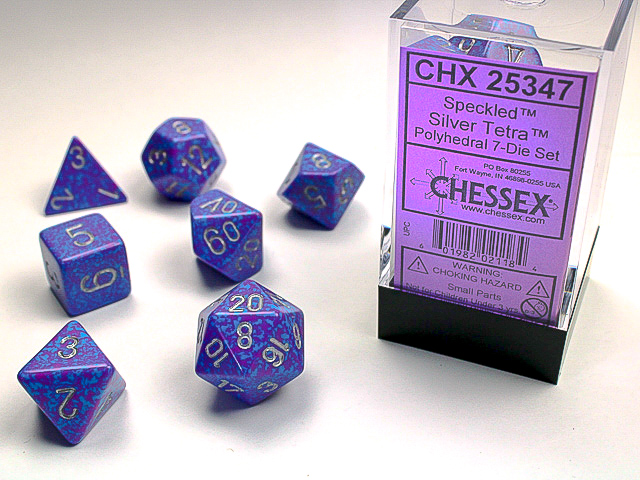 Chessex - Speckled Silver Tetra-7 Die Set