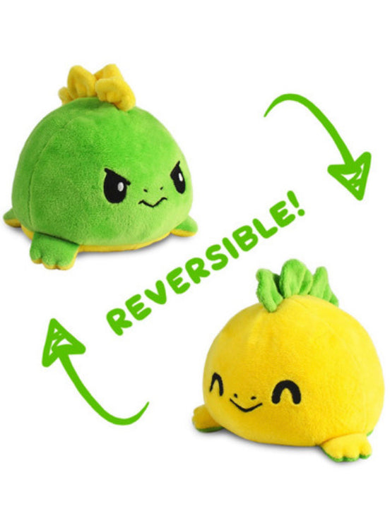 TEETURTLE: REVERSIBLE STEGO PLUSH - GREEN & YELLOW