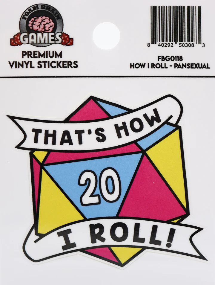 THATS HOW I ROLL STICKER: PANSEXUAL PRIDE