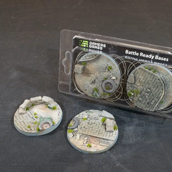Gamers Grass - Battle Ready Urban Warfare Bases, Round 60mm (x2)
