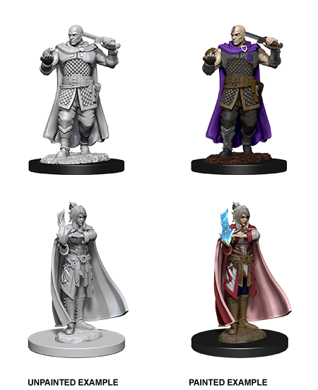 D&D Nolzur’s Marvelous Miniatures: W08 - Human Ranger & Moon Elf Spector