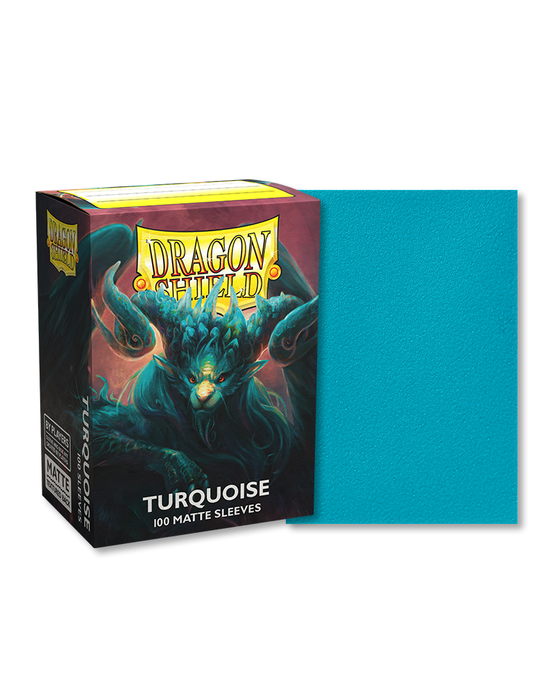 Dragon Shield Sleeves: Matte: Turquoise (100)