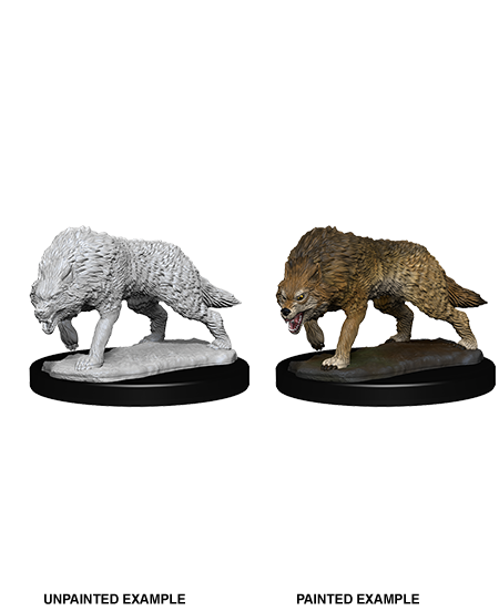Deep Cuts Unpainted Miniatures: W07 - Timber Wolves