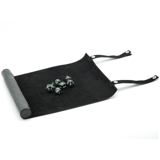 Foam Brain - Black Leather Foldable Dice Mat