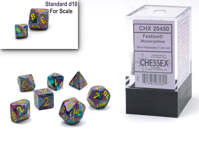 Chessex - Festive Mosaic/Yellow
