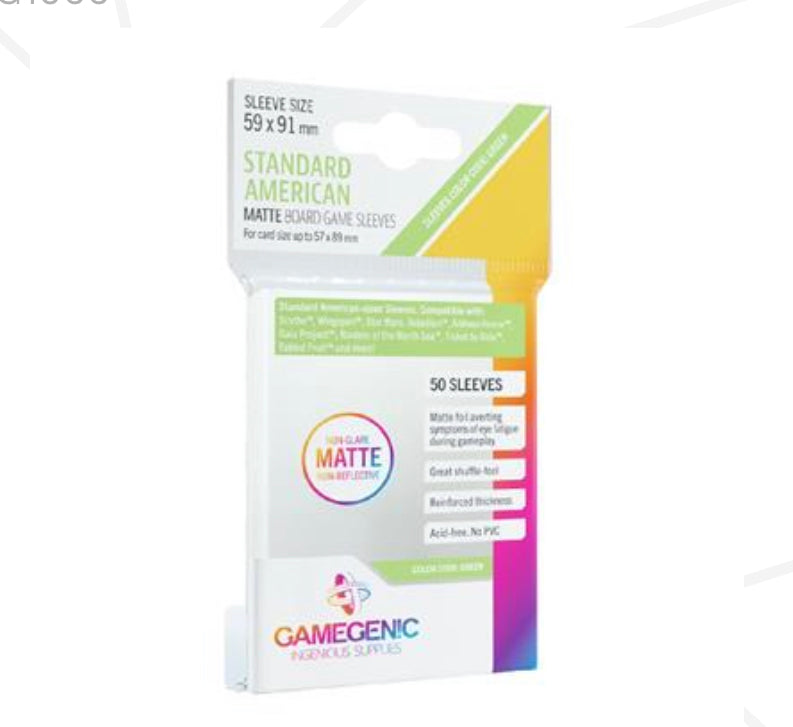 MATTE SLEEVES: STANDARD AMERICAN (59 X 91 MM)