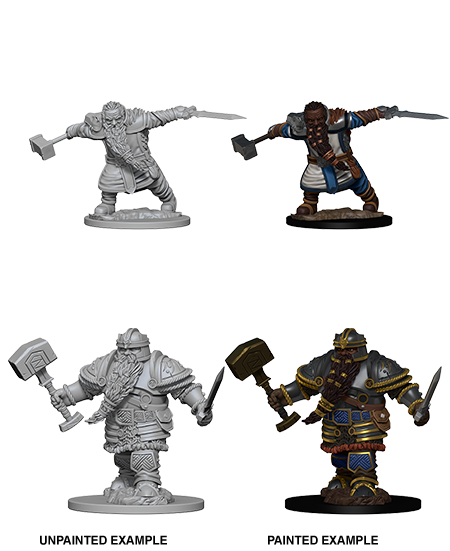 D&D Nolzur's Marvelous Miniatures: W01 - Dwarf Male Fighter