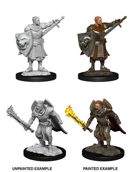 Pathfinder Battles Deep Cuts Unpainted Minis: W14 Male Human Champion