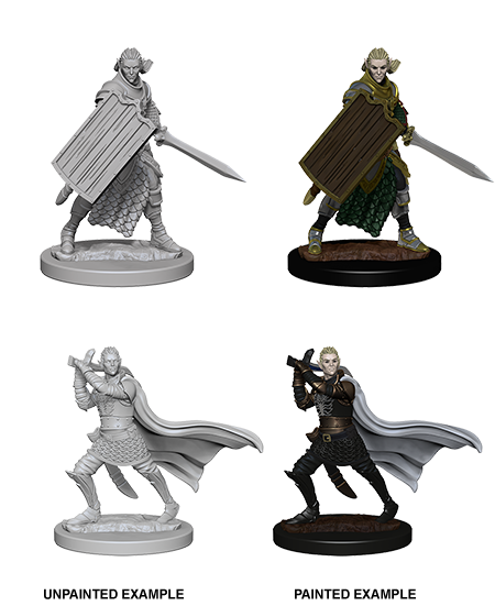 Pathfinder Battles Deepcuts Miniatures Male Elf Paladin