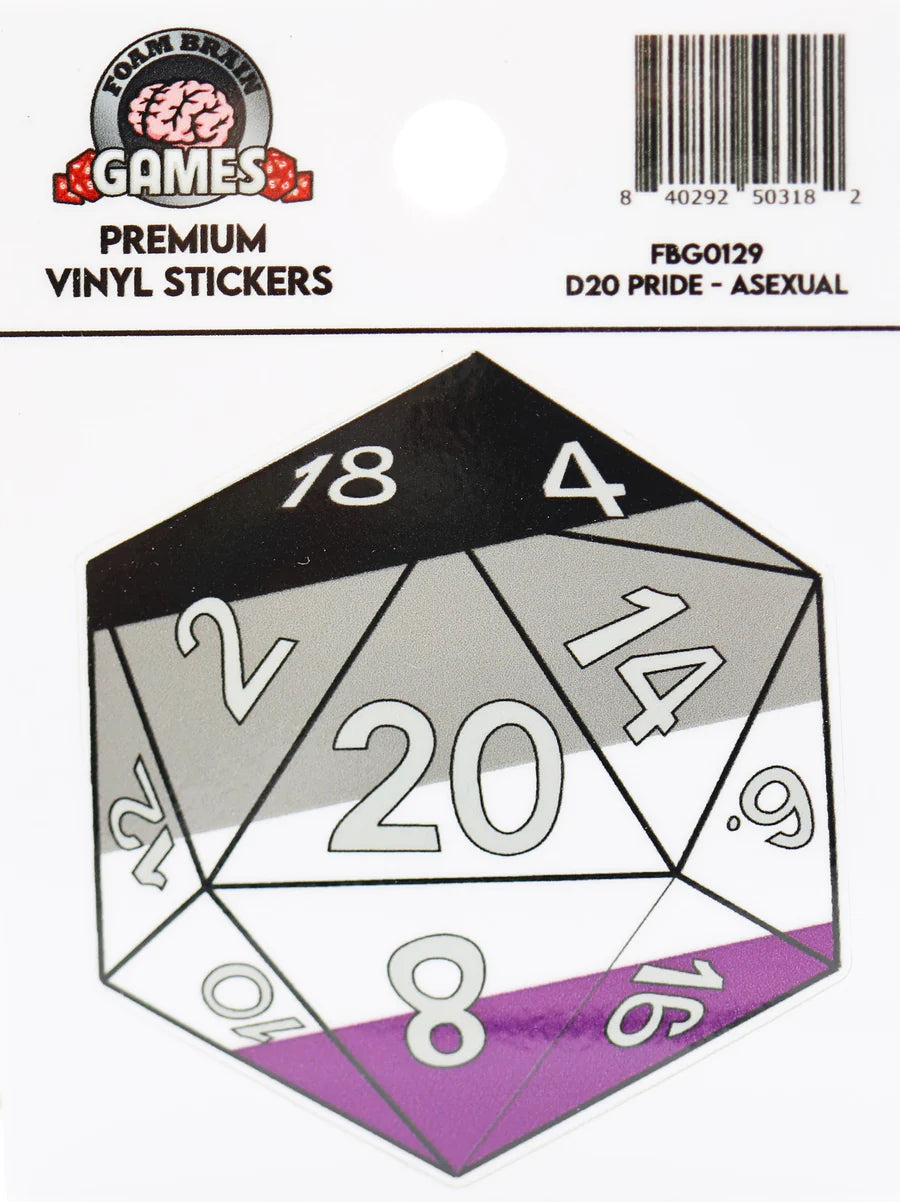 D20 STICKER: ASEXUAL PRIDE