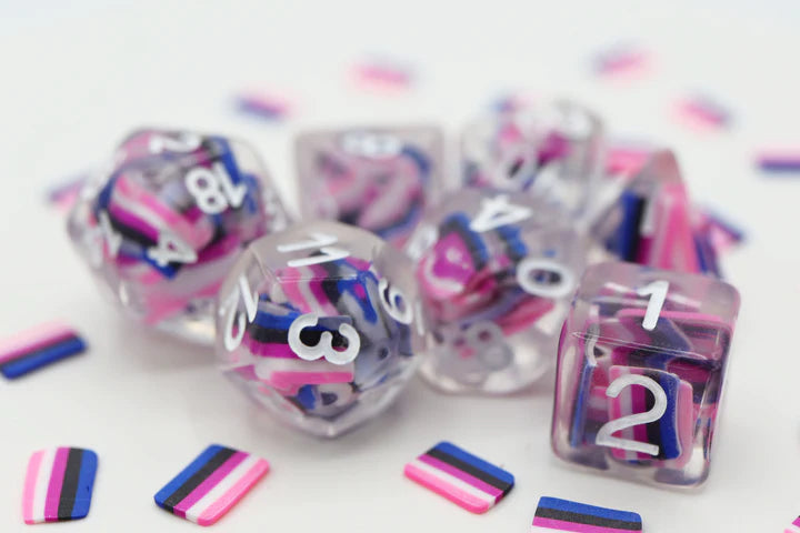Foam Brain - GENDERFLUID FLAG RPG DICE SET