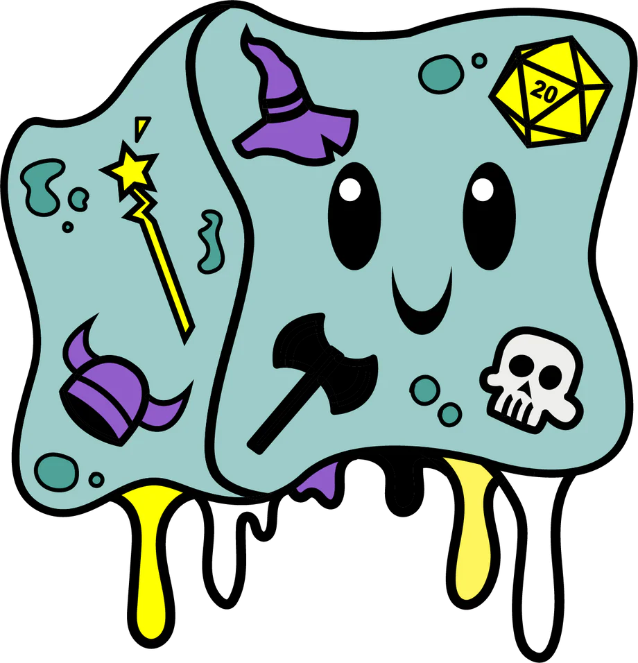 Foam Brain Gelly Cube Pride Pin - Non Binary