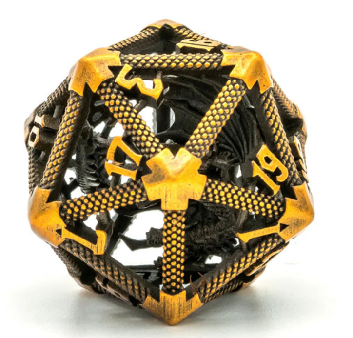 Hollow Dragon Keep D20 - Gold