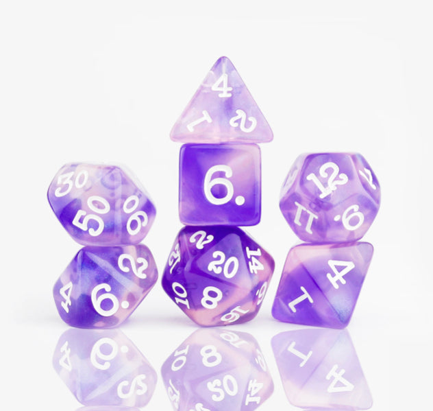 Sirius Dice - Purple Glaze Dice Set