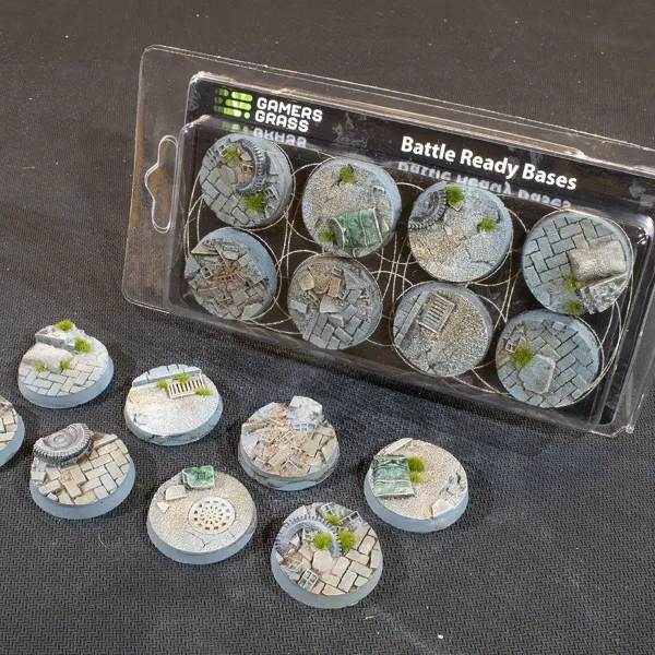Gamers Grass - Battle Ready Urban Warfare Bases, Round 32 (x8)