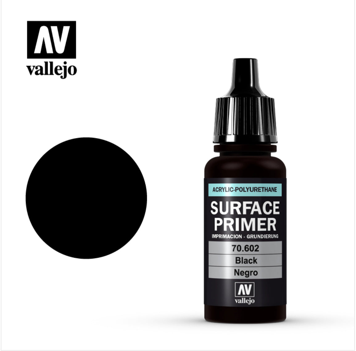 Vallejo - Surface Primer Black – Not Just Gamin