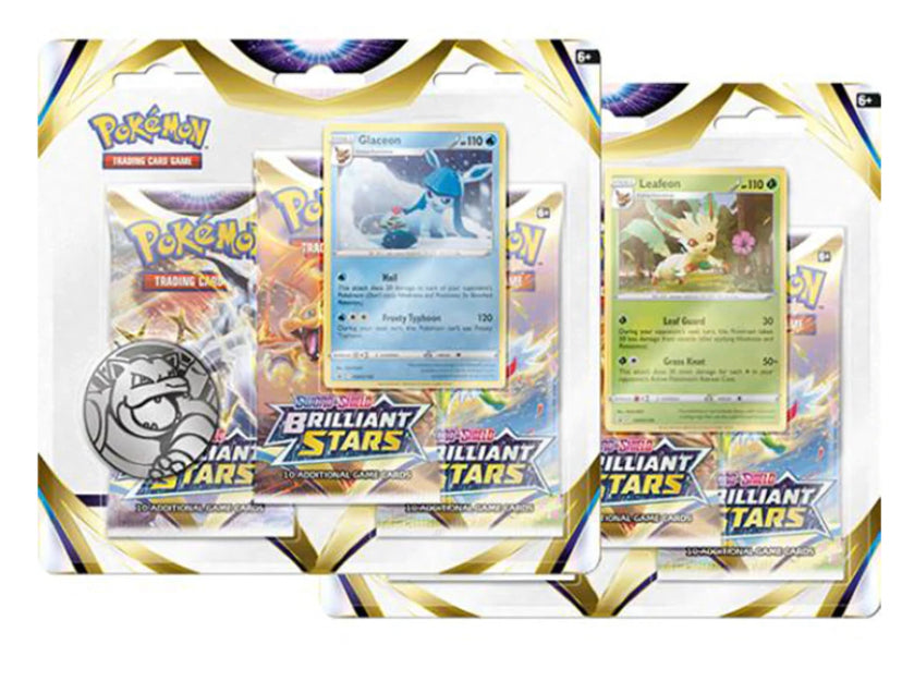 Pokémon- Brilliant Stars 3 Booster Blister Pack