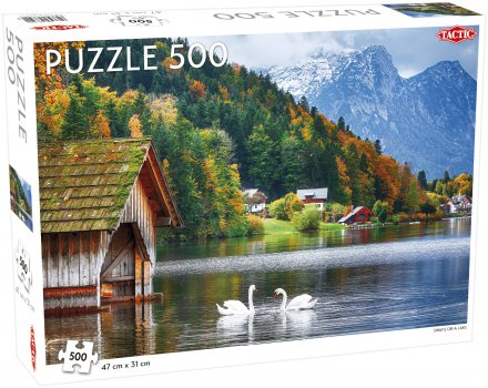 Swan on Lake Puzzle 500