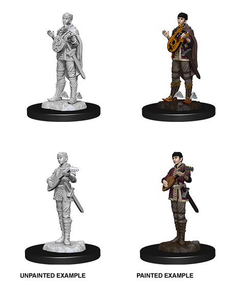 D&D Nolzur's Marvelous Miniatures: W07 - Female Half-Elf Bard
