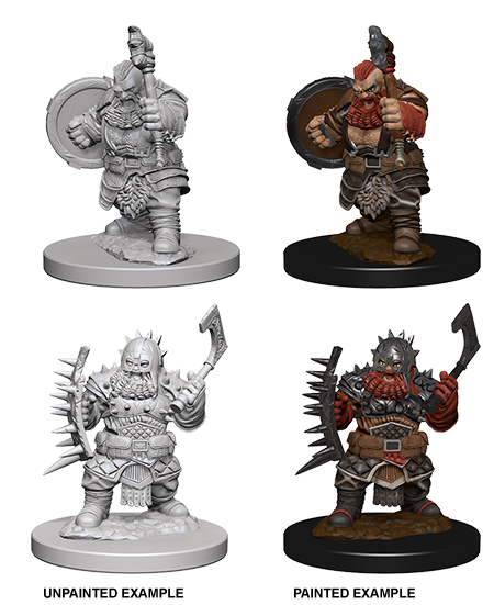 Pathfinder Battles Deepcuts Miniatures Male Dwarf Barbarian