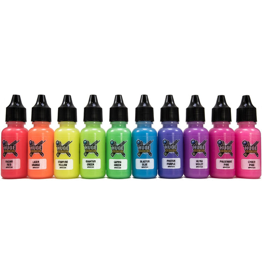 Huge Miniatures - Fluorescent Acrylic Paint Set