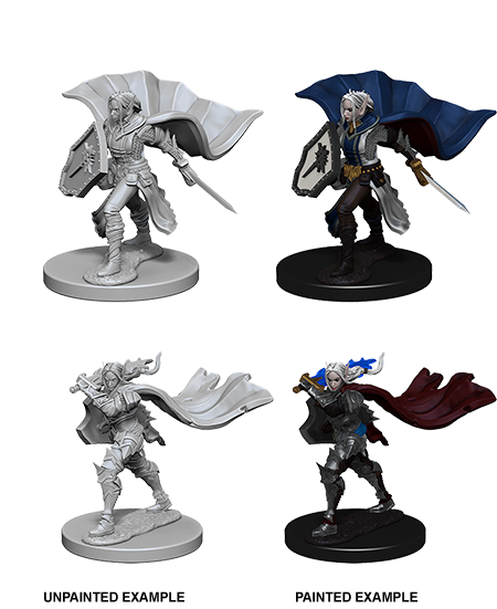 Pathfinders Battles Deepcuts Miniatures Female Elf Paladin