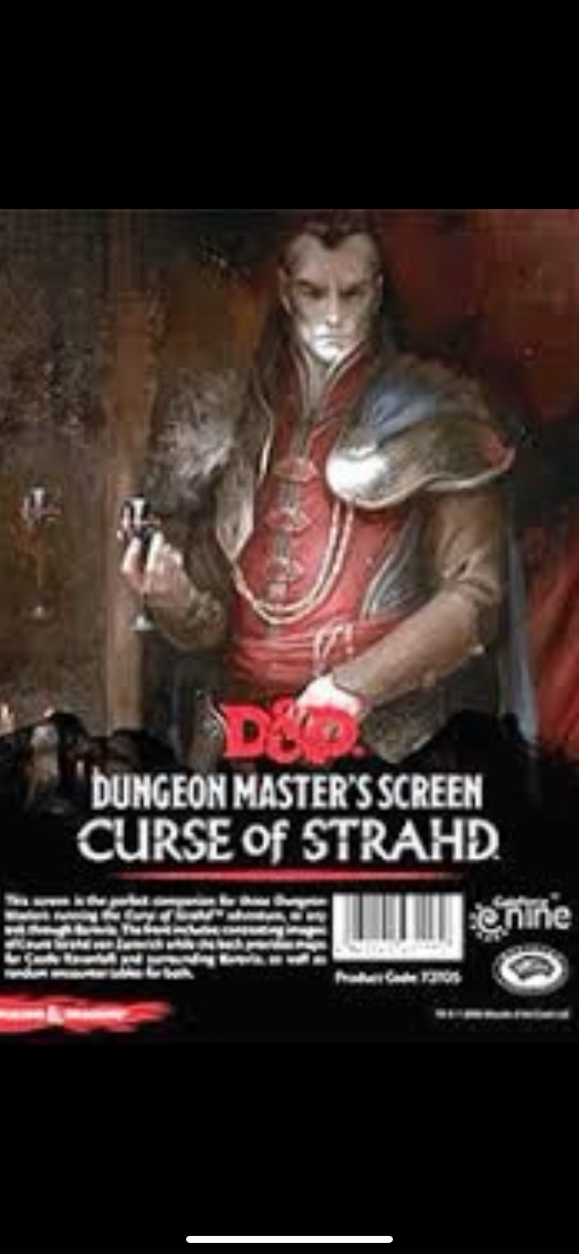 Dungeon & Dragons- Dungeon Master’s Screen Curse of Strahd