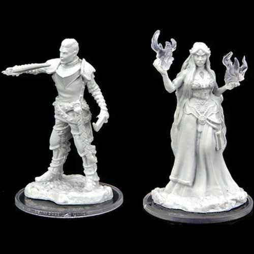 Critical Role Unpainted Miniatures: W2 Turst Militia Swordsman & Lyrengorn Holy Priest