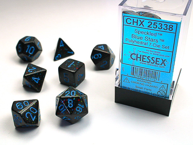 Chessex Speckled Blue Stars-7 Die Set