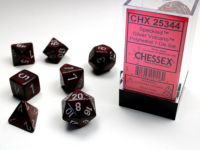 Chessex - Speckled Silver Volcano-7 Die Set