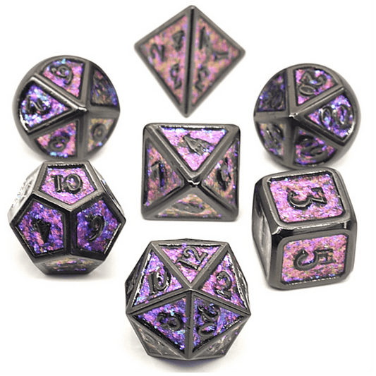 Color Shifting: Night Sky RPG Metal Dice Set
