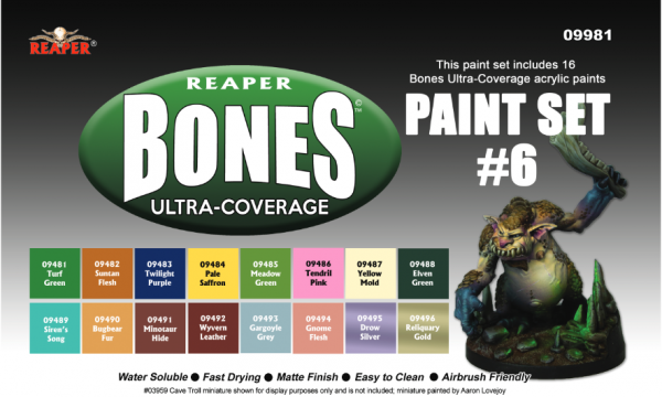 Reaper Master Series - Bones Ultra-Coverage Paint Set #6