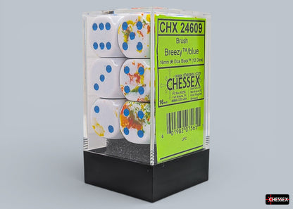 Chessex - Brush 16mm d6 Block (12 Dice)
