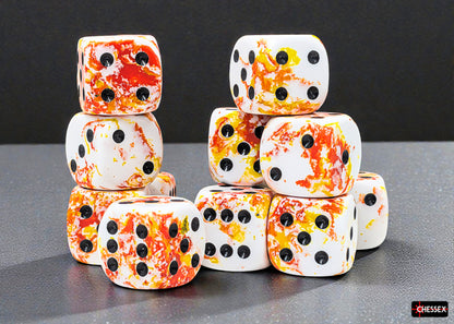Chessex - Brush 16mm d6 Block (12 Dice)