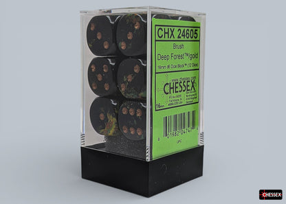 Chessex - Brush 16mm d6 Block (12 Dice)