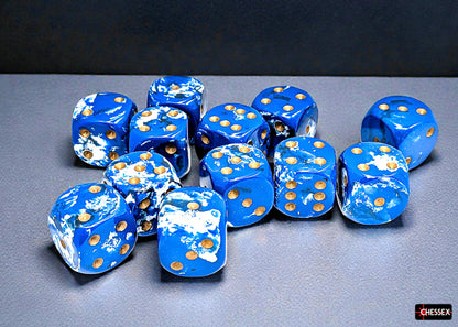 Chessex - Brush 16mm d6 Block (12 Dice)
