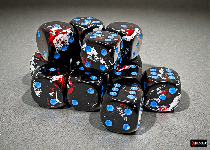 Chessex - Brush 16mm d6 Block (12 Dice)