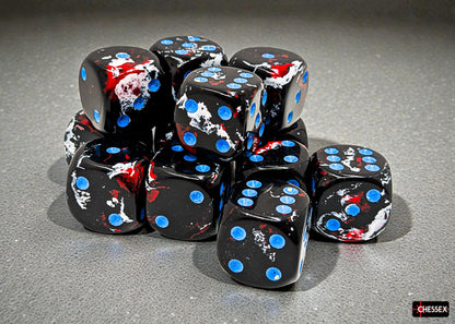 Chessex - Brush 16mm d6 Block (12 Dice)